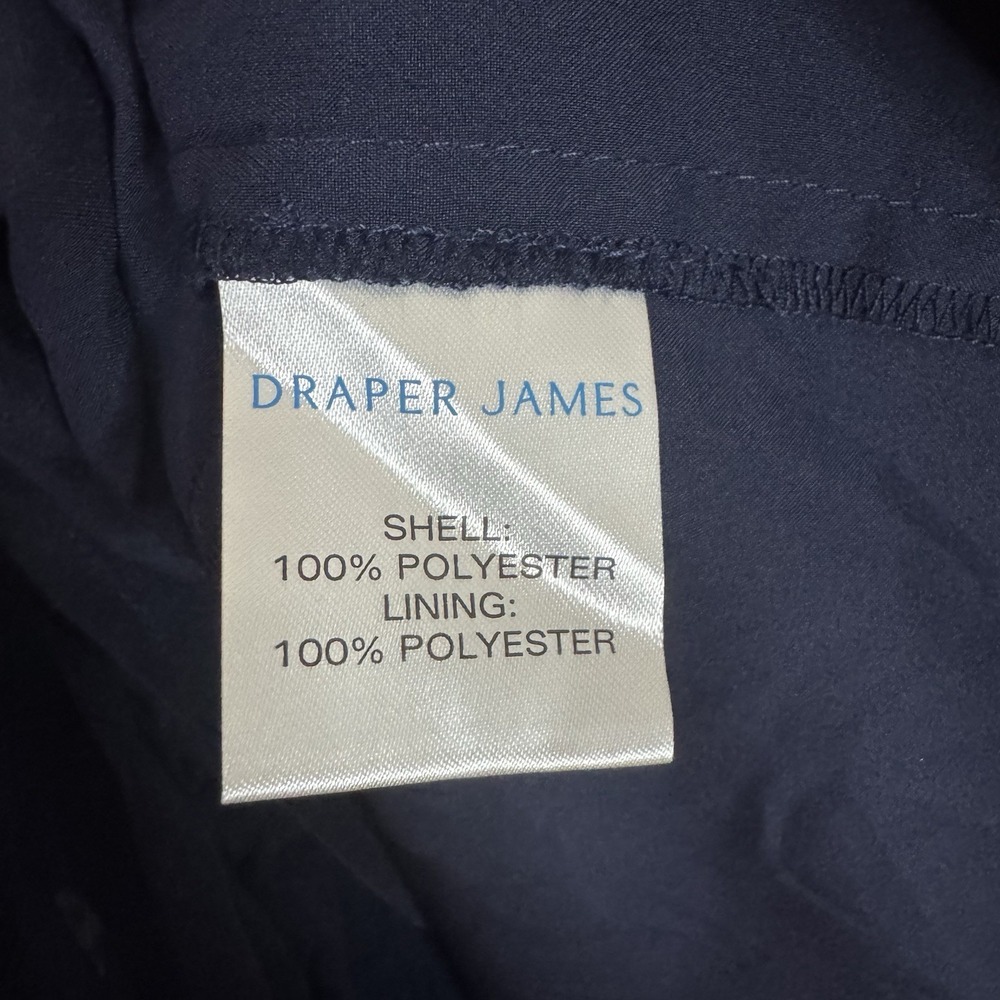 Draper James Womens Alana Mini Dress M Blue Mini Lined Pullover Ruffles - Picture 6 of 15